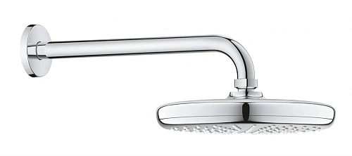 Верхний душ GROHE Tempesta 210 с душевым кронштейном 286 мм, хром (26411000) Верхний душ GROHE Tempesta 210 с душевым кронштейном 286 мм, хром (26411000)