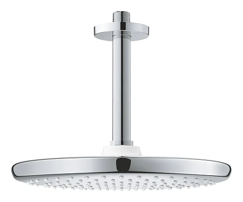 Верхний душ GROHE Tempesta 250, круглый (низ-хром, верх-белый) + Душевой кронштейн потолочный 142 мм 26669000 Верхний душ GROHE Tempesta 250, круглый (низ-хром, верх-белый) + Душевой кронштейн потолочный 142 мм 26669000