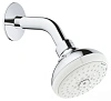Верхний душ GROHE Tempesta New IV с кронштейном,  9,5 л/мин, хром (27870001)