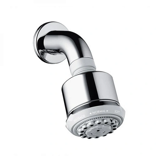 Верхний душ Hansgrohe EcoSmart 9 л/мин с держателем Clubmaster 3jet 26606000, хром Верхний душ Hansgrohe EcoSmart 9 л/мин с держателем Clubmaster 3jet 26606000, хром