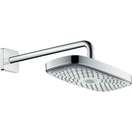 Верхний душ Hansgrohe EcoSmart 9 л/мин с держателем Raindance Select E 300 2jet 26609000, хром Верхний душ Hansgrohe EcoSmart 9 л/мин с держателем Raindance Select E 300 2jet 26609000, хром