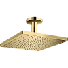 Верхний душ Hansgrohe Raindance E 300 1jet с потолочным подсоединением 26250990, полированное золото