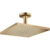 Верхний душ Hansgrohe Raindance E 300 1jet с потолочным подсоединением, 26250140, шлифованная бронза
