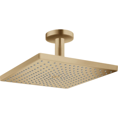 Верхний душ Hansgrohe Raindance E 300 1jet с потолочным подсоединением, 26250140, шлифованная бронза Верхний душ Hansgrohe Raindance E 300 1jet с потолочным подсоединением, 26250140, шлифованная бронза