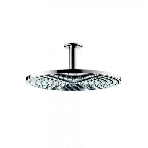 Верхний душ Hansgrohe Raindance S 1jet Ecosmart 26600000, хром с потолочным соединителем Верхний душ Hansgrohe Raindance S 1jet Ecosmart 26600000, хром с потолочным соединителем