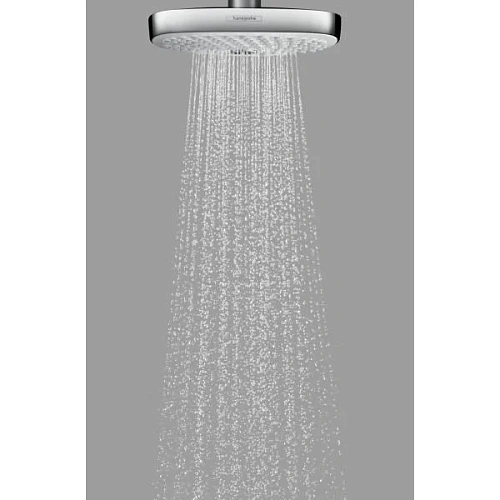 Верхний душ hansgrohe Raindance Select E 300 2jet потолочный, белый/хром 27384400 Верхний душ hansgrohe Raindance Select E 300 2jet потолочный, белый/хром 27384400
