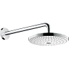 Верхний душ hansgrohe Raindance Select S 240 2jet с держателем 390 мм, белый/хром 26466400 Верхний душ hansgrohe Raindance Select S 240 2jet с держателем 390 мм, белый/хром 26466400