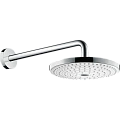 Верхний душ hansgrohe Raindance Select S 240 2jet с держателем 390 мм, белый/хром 26466400 Верхний душ hansgrohe Raindance Select S 240 2jet с держателем 390 мм, белый/хром 26466400