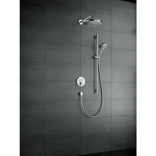 Верхний душ hansgrohe Raindance Select S 300 2jet с держателем 390 мм, хром 27378000 Верхний душ hansgrohe Raindance Select S 300 2jet с держателем 390 мм, хром 27378000