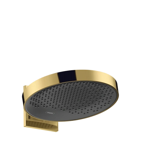 Верхний душ Hansgrohe Rainfinity 360 1jet с настенным креплением 26230990, полированное золото Верхний душ Hansgrohe Rainfinity 360 1jet с настенным креплением 26230990, полированное золото
