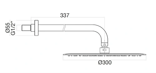 Верхний душ Webert AC0841015, хром Верхний душ Webert AC0841015, хром