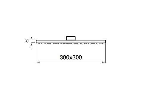 Верхний душ Webert AC1013015STEEL, хром Верхний душ Webert AC1013015STEEL, хром
