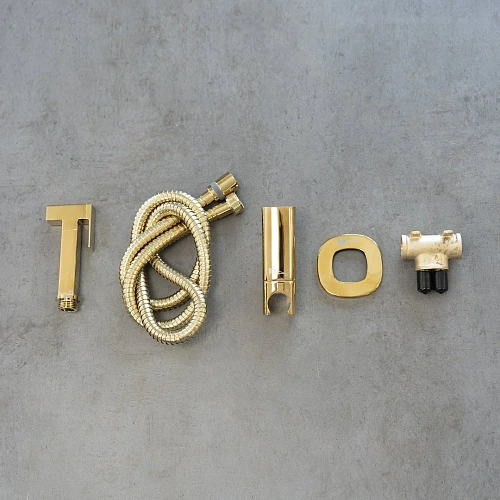 Гигиенический душ Lemark Solo LM7172G, встраиваемый, золото Гигиенический душ Lemark Solo LM7172G, встраиваемый, золото