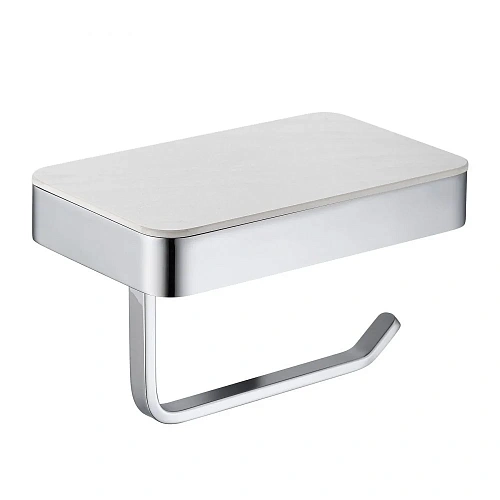 Держатель туалетной бумаги ABBER Westen AA1730 с полкой для телефона хром Держатель туалетной бумаги ABBER Westen AA1730 с полкой для телефона хром