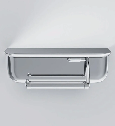 Держатель туалетной бумаги AM.PM Sensation A30341500 с полкой, хром Держатель туалетной бумаги AM.PM Sensation A30341500 с полкой, хром