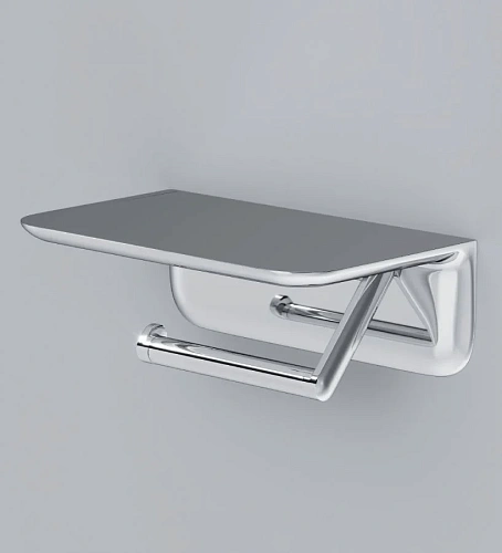 Держатель туалетной бумаги AM.PM Sensation A30341500 с полкой, хром Держатель туалетной бумаги AM.PM Sensation A30341500 с полкой, хром