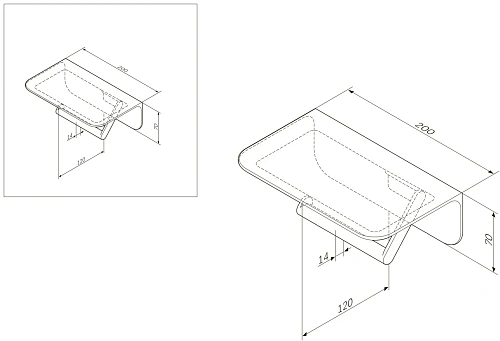 Держатель туалетной бумаги AM.PM Sensation A30341500 с полкой, хром Держатель туалетной бумаги AM.PM Sensation A30341500 с полкой, хром