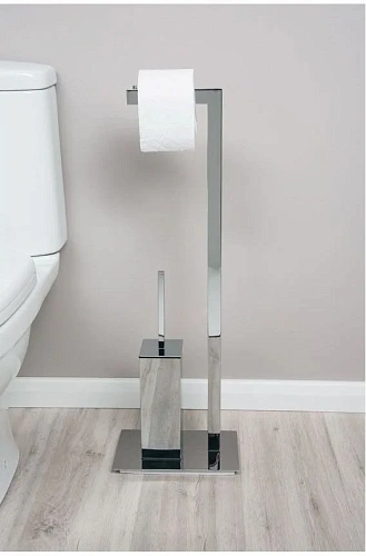 Держатель туалетной бумаги Aquanet 8217 (напольный, с ершиком) Держатель туалетной бумаги Aquanet 8217 (напольный, с ершиком)
