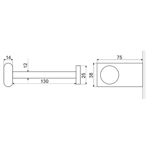 Держатель туалетной бумаги EXCELLENT Kobo хром DOEX.1708CR Держатель туалетной бумаги EXCELLENT Kobo хром DOEX.1708CR
