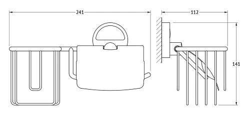 Держатель туалетной бумаги FBS Luxia LUX 054 Держатель туалетной бумаги FBS Luxia LUX 054