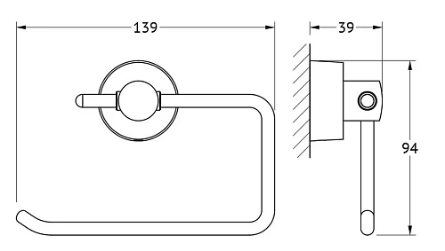 Держатель туалетной бумаги FBS Nostalgy NOS 056 Держатель туалетной бумаги FBS Nostalgy NOS 056