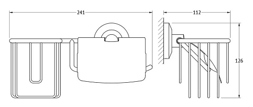 Держатель туалетной бумаги FBS Standard STA 054 Держатель туалетной бумаги FBS Standard STA 054