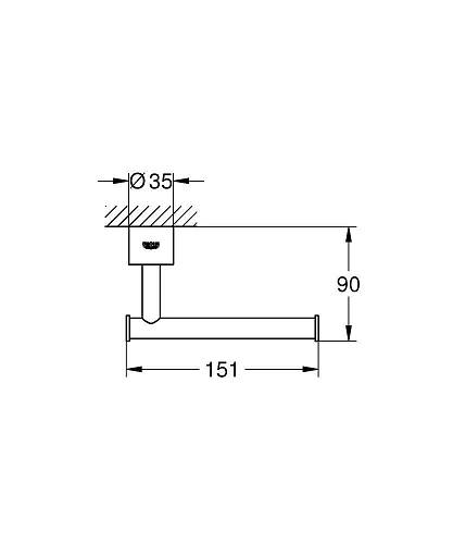 Держатель туалетной бумаги Grohe Atrio New 40313DA3 теплый закат Держатель туалетной бумаги Grohe Atrio New 40313DA3 теплый закат