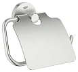 Держатель туалетной бумаги GROHE Essentials, с крышкой, суперсталь (40367DC1) Держатель туалетной бумаги GROHE Essentials, с крышкой, суперсталь (40367DC1)
