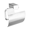 Держатель туалетной бумаги Lemark SMOOTH LINE с крышкой, хром 9721010