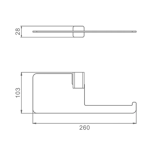 Держатель туалетной бумаги Raglo R301.03.06 черный Держатель туалетной бумаги Raglo R301.03.06 черный