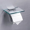 Держатель туалетной бумаги Rush Edge ED77131 с полкой Держатель туалетной бумаги Rush Edge ED77131 с полкой