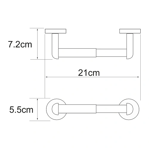 Держатель туалетной бумаги WasserKRAFT Rhein K-6222 хром Держатель туалетной бумаги WasserKRAFT Rhein K-6222 хром