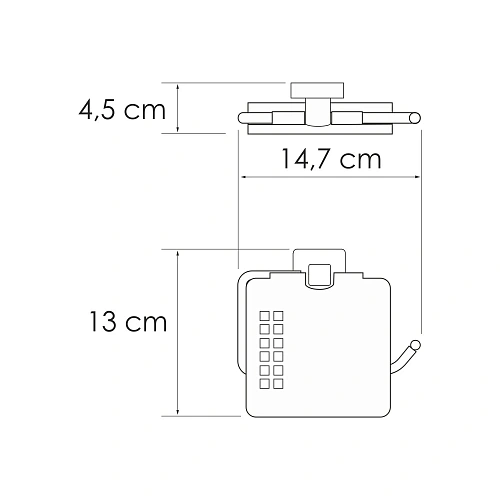 Держатель туалетной бумаги WasserKRAFT Rhin K-8725 хром Держатель туалетной бумаги WasserKRAFT Rhin K-8725 хром