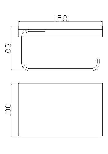 Держатель туалетной бумаги Wonzon & Woghand с полкой, черный (WW-9126-BL) Держатель туалетной бумаги Wonzon & Woghand с полкой, черный (WW-9126-BL)