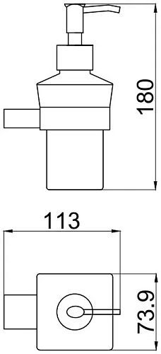 Дозатор жидкого мыла Allen Brau Infinity 6.21006-00 Дозатор жидкого мыла Allen Brau Infinity 6.21006-00