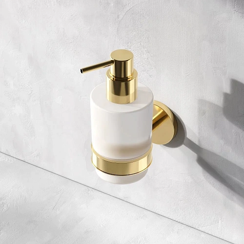 Дозатор жидкого мыла AM.PM X-Joy A85A36999, стеклянный, золото Дозатор жидкого мыла AM.PM X-Joy A85A36999, стеклянный, золото