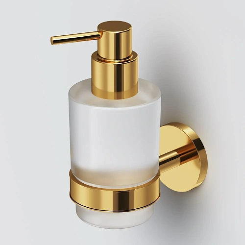 Дозатор жидкого мыла AM.PM X-Joy A85A36999, стеклянный, золото Дозатор жидкого мыла AM.PM X-Joy A85A36999, стеклянный, золото