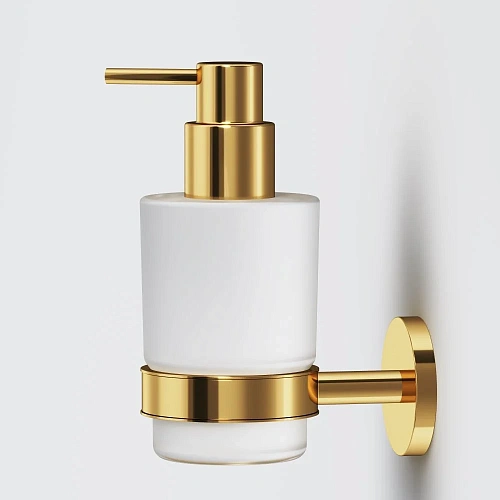 Дозатор жидкого мыла AM.PM X-Joy A85A36999, стеклянный, золото Дозатор жидкого мыла AM.PM X-Joy A85A36999, стеклянный, золото