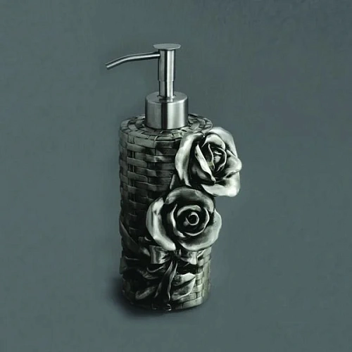 Дозатор жидкого мыла Art&Max Rose (AM-B-0091A-T) серебро (настольный) Дозатор жидкого мыла Art&Max Rose (AM-B-0091A-T) серебро (настольный)