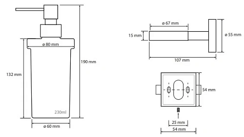 Дозатор жидкого мыла Bemeta BETA 132109017 Дозатор жидкого мыла Bemeta BETA 132109017
