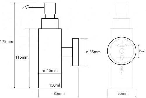 Дозатор жидкого мыла Bemeta NEO 104109015 Дозатор жидкого мыла Bemeta NEO 104109015
