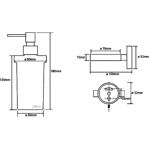 Дозатор жидкого мыла Bemeta TREND-I 104109018 Дозатор жидкого мыла Bemeta TREND-I 104109018