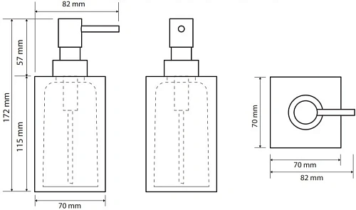 Дозатор жидкого мыла Bemeta VISTA 120109016-104 Дозатор жидкого мыла Bemeta VISTA 120109016-104
