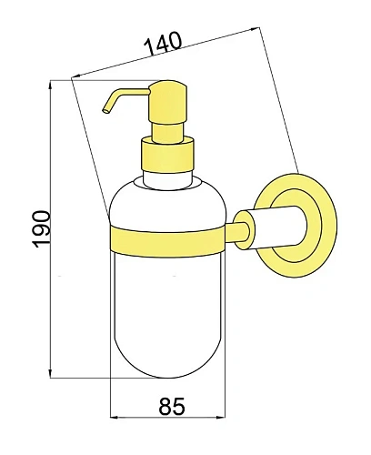 Дозатор жидкого мыла Boheme Murano Cristal 10912-CRST-CH Дозатор жидкого мыла Boheme Murano Cristal 10912-CRST-CH