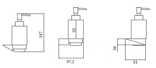 Дозатор жидкого мыла Boheme NEW VENTURO золото/черный 10317-G-B Дозатор жидкого мыла Boheme NEW VENTURO золото/черный 10317-G-B
