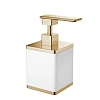 Дозатор жидкого мыла Boheme белый-золото 10969-W-G Дозатор жидкого мыла Boheme белый-золото 10969-W-G