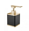 Дозатор жидкого мыла Boheme черный-золото 10969-B-G