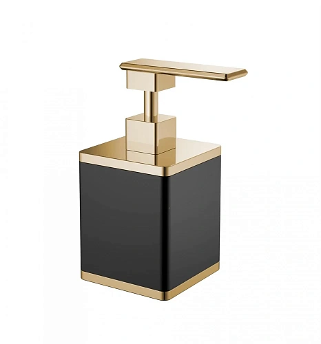 Дозатор жидкого мыла Boheme черный-золото 10969-B-G Дозатор жидкого мыла Boheme черный-золото 10969-B-G