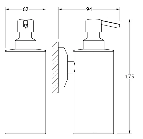 Дозатор жидкого мыла FBS Standard STA 011 Дозатор жидкого мыла FBS Standard STA 011