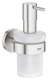 Дозатор жидкого мыла GROHE Essentials с держателем, суперсталь (40448DC1) Дозатор жидкого мыла GROHE Essentials с держателем, суперсталь (40448DC1)